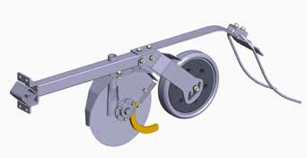 W700 принцип работы сошника , двхдисковый сошник с прикатывающим колесом, междурядье 15,9 , давление от 20 до 100 кг